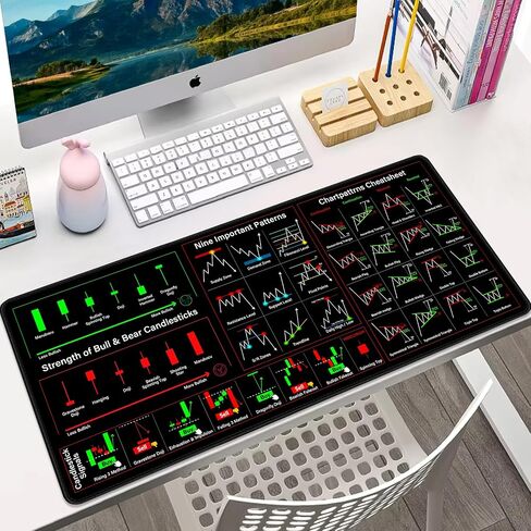 Katana Sword Desk Pad, Stitched Edges Mouse Pad, Large Office Desk Mat, Non-Slip Gaming Mouse Pad, Laptop Desk Pad, Desk Writing Pad for Office and Home in Saudi Arabia