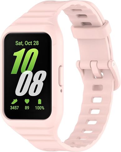 [6-pack]Compatible with Samsung Galaxy Fit3 (SM-R390) strap, one-piece TPU band, Sport Silicone Replacement Watch Bands for Galaxy Fit3 (SM-R390) strap for Men/Women in Kuwait