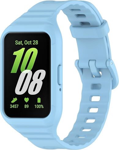 [6-pack]Compatible with Samsung Galaxy Fit3 (SM-R390) strap, one-piece TPU band, Sport Silicone Replacement Watch Bands for Galaxy Fit3 (SM-R390) strap for Men/Women in Kuwait
