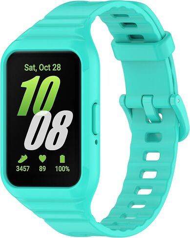 [6-pack]Compatible with Samsung Galaxy Fit3 (SM-R390) strap, one-piece TPU band, Sport Silicone Replacement Watch Bands for Galaxy Fit3 (SM-R390) strap for Men/Women in Kuwait