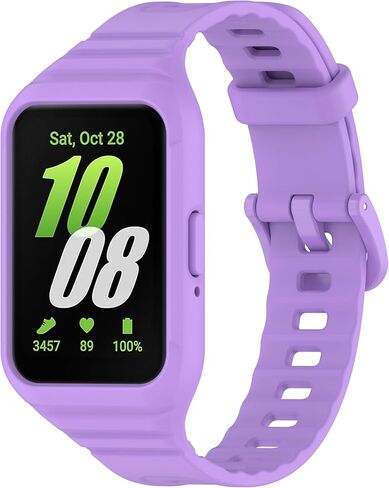 [6-pack]Compatible with Samsung Galaxy Fit3 (SM-R390) strap, one-piece TPU band, Sport Silicone Replacement Watch Bands for Galaxy Fit3 (SM-R390) strap for Men/Women in Kuwait