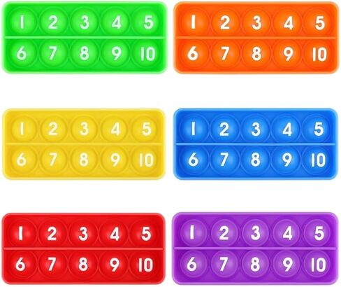 Number Counting Poppers, Sensory Bubble Popping Fidgety Board, Math Manipulatives for Elementary Preschool Kindergarten Classroom, Montessori Educational Learning Activities for Kids in Saudi Arabia