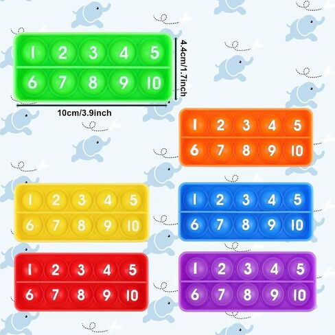 Number Counting Poppers, Sensory Bubble Popping Fidgety Board, Math Manipulatives for Elementary Preschool Kindergarten Classroom, Montessori Educational Learning Activities for Kids in Saudi Arabia