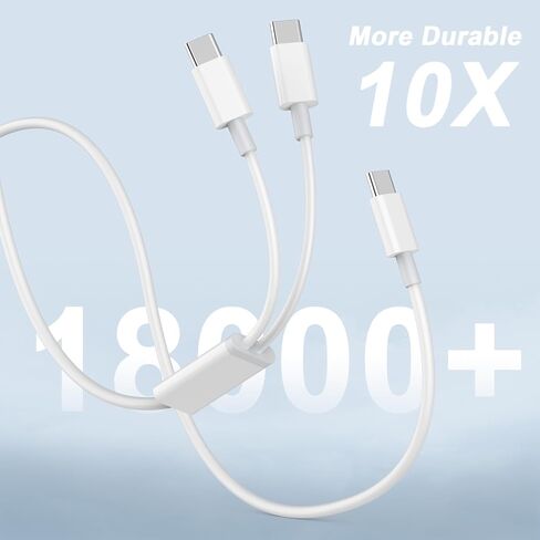 2 in 1 USB C to USB C/Lightning Cable Compatible for iPhone iPhone 16 15 14 13 12 11 XS XR X, 2 Pack 60W USB C Multiple Charging with Lightning/Type C Port iPhone Charger Cord Fast Charging Cable 6FT in Saudi Arabia