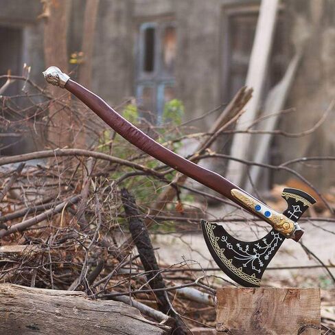 |Handmade Kratos Viking Axe, God of War, Viking Axe, Cosplay Axe, Cosplay Armor, Cosplay Weapon, Prop, Replica, Kratos Weapon, (WCA-026) in Kuwait