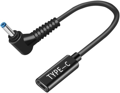 Type C to DC Adapter 4.0 x 1.35 mm fits Asus Vivobook Q504U Q302L X540S X553 x540 UX330 UX330U UX360 UX360C UX305 Flip TP401C TP401NA TP410 TP410U TP412F TP412U TP501 TP501U TP501UA in Saudi Arabia