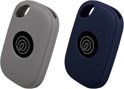 علبة السيليكون لـ Tile Pro 2024 مع carabiners ، 2 حزمة غلاف واقٍ مضاد للخلع لتلاعب البلاط (Black/Luminous Blue) in Kuwait