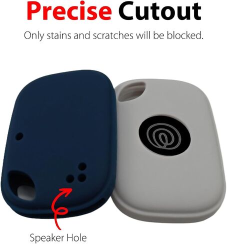 علبة السيليكون لـ Tile Pro 2024 مع carabiners ، 2 حزمة غلاف واقٍ مضاد للخلع لتلاعب البلاط (Black/Luminous Blue) in Kuwait