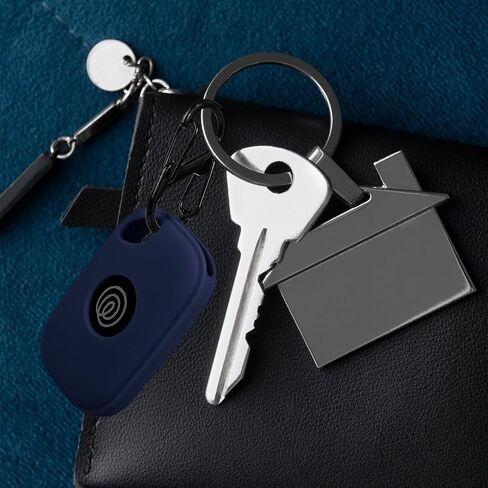 علبة السيليكون لـ Tile Pro 2024 مع carabiners ، 2 حزمة غلاف واقٍ مضاد للخلع لتلاعب البلاط (Black/Luminous Blue) in Kuwait