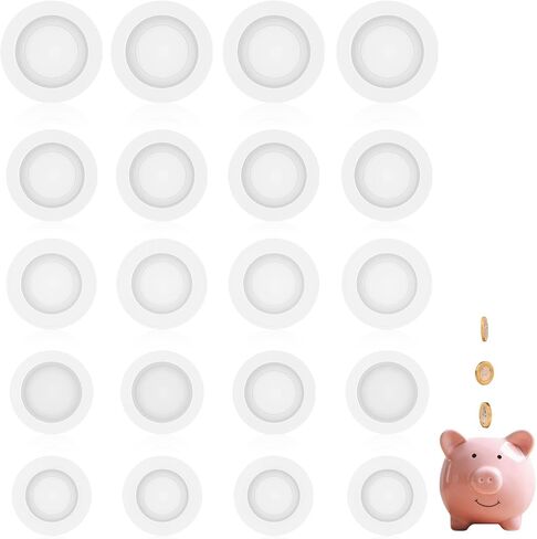 20 Pcs Rubber Saving Box Plug, Piggy Bank Stoppers Rubber Plugs Replacement Piggy Bank Plugs Round Piggy Bank Stopper for Coin Bank Saving Box, 5 Sizes(Black) in Saudi Arabia