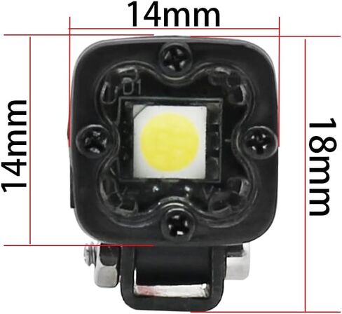 1/10 RC Crawler Light Bar ، RC Car LED مصابيح LED ، مصباح أمامي مشرق لـ 1/10 RC Crawler Car TRX6 SCX10 CAPRA WRAITH RR10 MST GEN8 (S4) in Kuwait