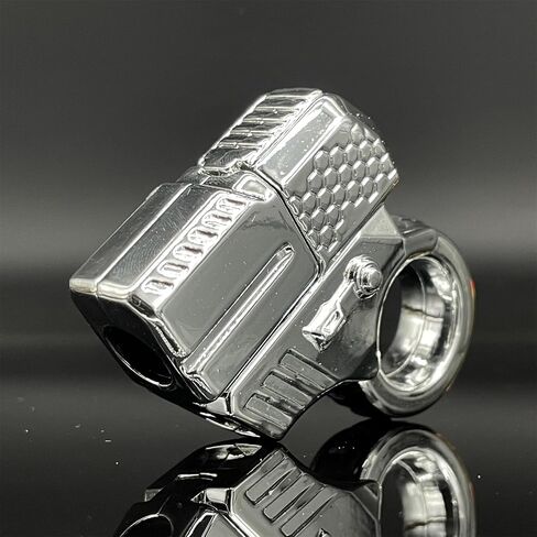 Alloy Gun Shape Fidget Ring EDC Fidget Spinner Metal Hand Spinner Adult Fidget Toys ADHD Tool Anxiety Stress Relief Toys Office Desk Toys (Black) in Saudi Arabia