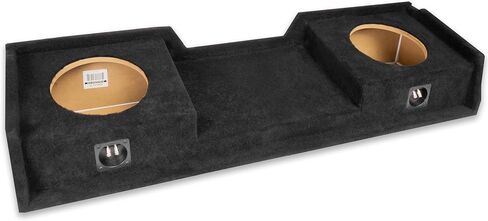 NVX VE-GM-SLVECG1-D10S FIT Dual 10 "ختم فارغ الفارغ لأسفل إطفاء Subwoofer Troucs لشيفروليه سيلفرادو 1999-2006 و GMC Sierra Extended CAB شاحنات CAB in Kuwait