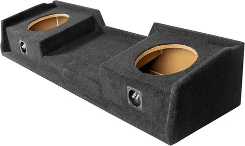 NVX VE-GM-SLVECG1-D10S FIT Dual 10 "ختم فارغ الفارغ لأسفل إطفاء Subwoofer Troucs لشيفروليه سيلفرادو 1999-2006 و GMC Sierra Extended CAB شاحنات CAB in Kuwait