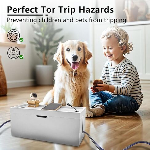 15 بوصة الخيزران مربع إدارة الكابلات الكبيرة ، مربع كابل منظم الحبل مربع - مربع قطاع الطاقة مربع تخزين الكابلات مربع لمكتب ، أسلاك التلفزيون ، منظم الحبل المكتبي ، لا تجميع مطلوب ، الخيزران (أبيض) in Kuwait