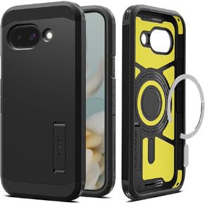 Spigen for Pixel 9a Case, Tough Armor (Ai) MagFit (2025) [Compatible with Magsafe Accessories] - Black