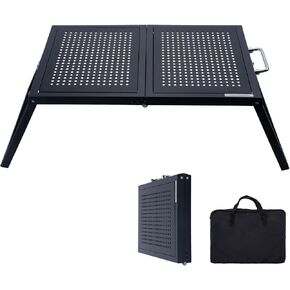 قم بتغيير طاولة MOORE IGT مع لوحات قابلة للتبديل ، 31.1 "× 15.7" × 9.6 "طاولة معسكر قابلة للطي مع حقيبة حمل ، طاولة تخييم IGT المدمجة للنزهات المحمولة للطهي ، والشواء ، واللبن ، والسفر