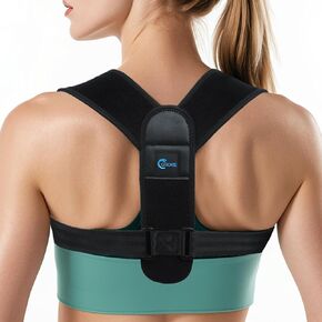 Posture Corrector for Women and Men – Adjustable Back Brace for Posture Support, Upper Back, Clavicle and Shoulder Support, Comfortable and Breathable Back Straightener for Pain Relief (Medium)