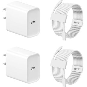 iPhone Fast Charger,[Apple MFi Certified] iPhone Charger Fast Charging Apple Wall Charger Block 6FT USB C Lightning Cable Cord Type C Adapter for iPhone 14 Pro Max/13/12 Mini/11/10/XS Max/XR/X/8/7/SE