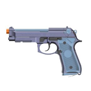 M9 Smart Pistol – Motion Shooting Controller | Big-Screen & VR Compatible | Realistic Recoil & Haptic Feedback | Ideal Gift for Gamers & Shooting Enthusiasts | For TV, Projector & Meta Quest (Glacier Blue)