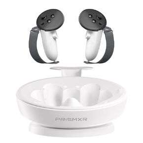 PRISMXR Charging Dock and Controller Grips Compatible with Meta/Oculus Quest 3