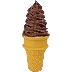 Fenteer Fake Ice Cream Cone Simulation Ice Cream Food Model Realistic Pretend Food Toy for Decoration Fake Cupcake Prop Desktop Decor Display, White in Kuwait