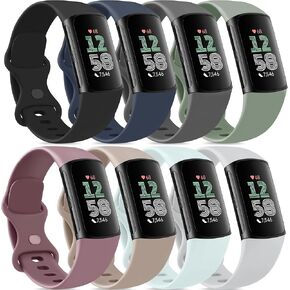 Vancle Band for Fitbit Charge 6 Bands/Fitbit Charge 5 نطاقات نساء من الرجال [8 حزمة] ، وأشرطة رياضية كلاسيكية in Kuwait