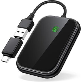 Wireless CarPlay Adapter - Fast & Stable Connection for Carplay Wireless Adapter Convert Factory Wired to Wireless CarPlay Dongle Plug & Play Car Play Fit for iPhone iOS 10+ (Black)