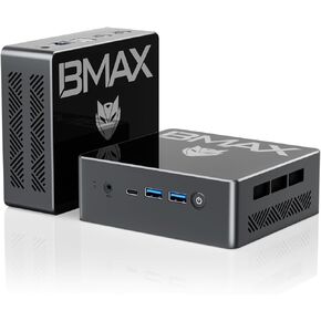 Bmax N150 Mini PC,B4 Turbo, Mini Computers,Mini Desktop Computers 16GB DDR4 512GB M.2 SSD (up to 3.6 GHz,4C/4T),Triple Screen Display WiFi,4K,Type-C,Business,Home,Office PC