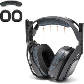 WC A50 Mod Kit - Heabdand & Cooling Gel Earpads Bundle for Astro A50 Gen 4, 5 & A50X | Black Camo