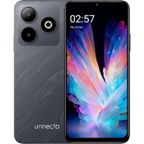 Bolt 10 | Dual SIM | Unlocked Smartphone | Android 14 | 2 Day Battery | NFC | 6.56" HD+ Display | 4GB + 8GB VRAM | 128GB Storage | 16MP Dual Camera | Fingerprint | Charcoal