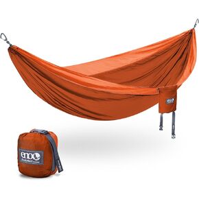 ENO DoubleNest Hammock - Lightweight, Portable, 1 to 2 Person Hammock - for Camping, Hiking, Backpacking, Travel, a Festival, or The Beach - Canyon/Coral
