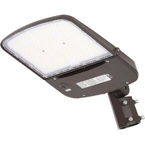 hykolity 150W/200W Switchable LED Parking Lot Light, 150LM/W 5000K LED Street Lighting with Photocell Sensor [400W-600W HPS Equiv.] 100-277V, Commercial Adjustable Slip Fitter Mount LED Shoebox Light