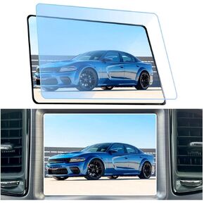 GFJNFG for 2011-2023 Dodge Charger Screen Protector 8.4 Inch Radio Display 2023 2022 2021 2020 Charger R/T GT SRT Hellcat Scat Pack Accessories HD Tempered Glass Anti Scratch Reduce Fingerprints