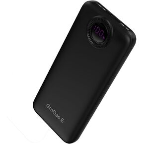 Portable Charger,10000 mAh Power Bank Travel Charger with USB-C(Input&Output),2.4A Fast Charging External Battery Pack Phone Charger Compatible with iPhone 16,Samsung,Android,Brilliant Black