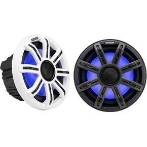 KICKER 51MSC84 - MSC 8-Inch Premium Marine 4-Ohm LED Coaxial System, Pair