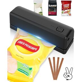 3000mAh Rechargeable Mini Food Sealer – Safe, Portable Snack & Bag Sealer for Chips, Freshness & Storage, Perfect for Home, Travel, and Outdoor Adventures