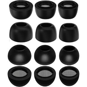 Memory Foam Earbud Tips for Galaxy Buds3 Pro (2024) Ultimate Comfort Noise Canceling Memory Foam with Silicone Eartips for Samsung Galaxy Buds Pro 3 Ear Tip Fit in Charging Case Mix Set 6 Pairs