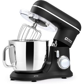 Kitchen in the box 7QT 900W 10-Speed Stand Mixer, Tilt-Head Kitchen Electric Mixer with Dough Hook, Whisk & Flat Beater(Onyx Black)