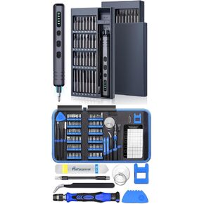 SHOWPIN Mini Electric Screwdriver Set: 70 in 1 Small Electronic Tool Kit and SHOWPIN Electronics Precision Screwdriver Set: Laptop Tool Kit with 120 Megnatic Bits for Computer PC