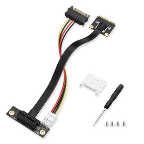 SinLoon Mini PCIE Wireless Network Card to PCIe X1 Extender Cable Mini-Pcie Male to PCI-E X1 Female Riser Cable 20CM