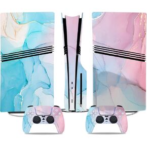 ملصق جلدي لـ PS5 Pro Disc Edition Console و Controller ، ملصقات Vinyl Dicalsfor PS5 Pro Disc ، غطاء أفلام الجلد لـ PlayStation 5 Pro Disk (Sky Purple Sky)