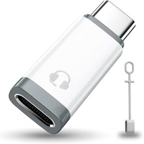 Lightning to USB C Audio Adapter USB Type C Male to Lightning HiFi Audio Female Headphones Mini Converter Fit with iPhone 16 15, iPad Pro/Air, MacBook, Galaxy S24 S23, Pixel 9 8 (Not for Charge&Data)