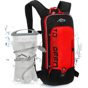 حقيبة ظهر INOXTO Hydration Pack، حقيبة ظهر مائية خفيفة الوزن مع حقيبة مثانة مائية سعة 2 لتر، حقيبة نهارية للمشي لمسافات طويلة والجري وركوب الدراجات والتخييم والصيد للنساء والرجال in Kuwait