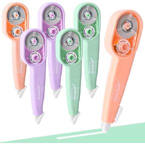 Temiary 3 PCS أشرطة تصحيح Whiteout مع 3 أجهزة كمبيوتر إضافية عبوات إضافية ، شريط أبيض قابل لإعادة التعبئة للكتابة ، يسهل استخدام قضيب على شكل القلم الجمالي لمستلزمات المكاتب المدرسية (قابلة للسحب) in Kuwait