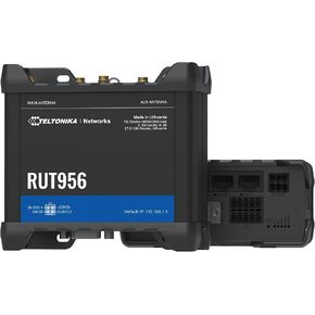 RUT956 (EU) 4G LTE Router Teltonika RUT956, Cellular, RUT956 (Teltonika RUT956, Cellular Network Router, Black, Aluminium, Plastic, DIN-Rail, Industrial, Fast Ethernet)