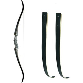 Black Hunter Takedown Recurve Bow 40lbs & Black Hunter Original Takedown Recurve Bow Limbs Replacement 60lbs, Right Hand