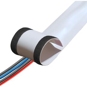 Rubber Bond Carpet Cord Cover Strips - Strong Carpet Cord Hider for Easy Cable Management - 6"x48" Cord Covers for Wires on Floor - Low Profile Carpet Cable Cover - Wire Cover for Carpet (Brown)
