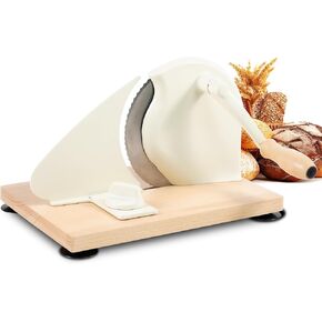 Classic Bread Slicer - Home Use Manual Rotary Slicer With Stainless Steel Slicing, Hand Crank Bread Slicer, Adjustable Up To 0.8 Inches Maximum Adjustable Up To 0.8 Inches