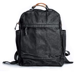 Gootium Canvas Backpack for Women Vintage Style Zipper Bag Men's Casual Daypack Cloth Outdoor Travel Rucksack, Olive
